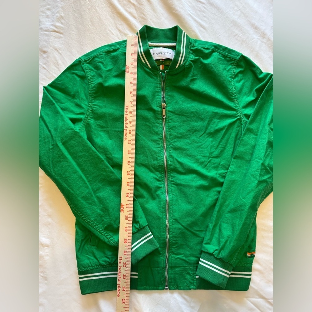 Denim & Flower St. Patrick’s Day / Ireland Vibrant Kelly Green BomberJacket - Picture 5 of 8